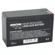 AVACOM batéria 12V 7, 2Ah F2 (PBAV-12V007, 2-F2A)