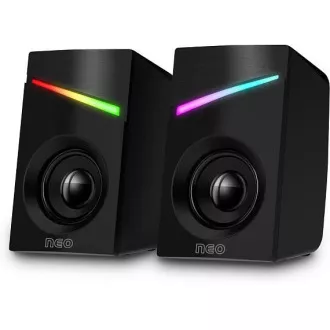 CONNECT IT Reproduktory NEO PC, RGB, USB, 3, 5mm, čierne