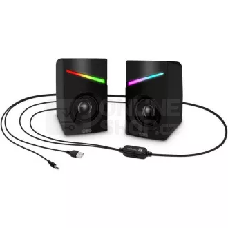 CONNECT IT Reproduktory NEO PC, RGB, USB, 3, 5mm, čierne