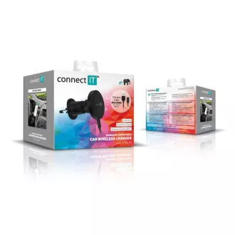 CONNECT IT InCarz MagSafe univerzálna magnetická bezdrôtová nabíjačka do auta, čierna CONNECT IT InCarz MagSafe univerzálna magnetická bezdrôtová nabíjačka do auta, čierna