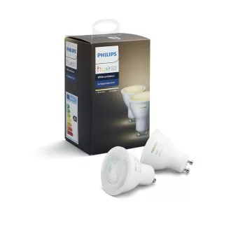 PHILIPS Hue White Ambiance, 2x žiarovka 4, 2W GU10 PHILIPS Hue White Ambiance, 2x žiarovka 4, 2W GU10