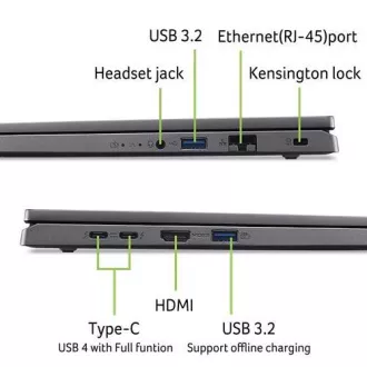 ACER NTB Aspire 16 (A16-71GM-76JL), Ultra7-155H, 16" WUXGA, 16GB, 1TB SSD, RTX 3050, W11H, Gray ACER NTB Aspire 16 (A16-71GM-76JL), Ultra7-155H, 16" WUXGA, 16GB, 1TB SSD, RTX 3050, W11H, Gray