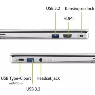 ACER NTB Chromebook 311 (CB311-12H-C1MG), N100, 11.6" HD, 4GB, 128GB eMMC, UHD, Chrome OS, Silver ACER NTB Chromebook 311 (CB311-12H-C1MG), N100, 11.6" HD, 4GB, 128GB eMMC, UHD, Chrome OS, Silver