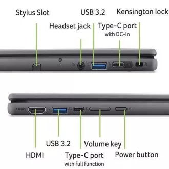 ACER NTB Chromebook Spin 512 (R857TN-TCO-C1W8Z), N150, 12.2" WUXGA, 8G, 128GB eMMC, UHD, Chrome OS EDU, Black ACER NTB Chromebook Spin 512 (R857TN-TCO-C1W8Z), N150, 12.2" WUXGA, 8G, 128GB eMMC, UHD, Chrome OS EDU, Black