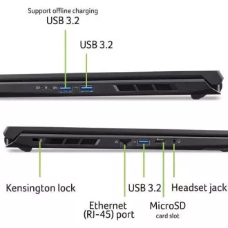 ACER NTB Nitro V 17 AI (ANV17-41-R00J), R7 AI 260, 17.3" QHD, 32 GB, 1 TB SSD, RTX 5060, W11H, Black