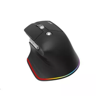 ACER bezdrôtová myš Easy Fit Mouse, ergonomická, 4000dpi, 6 tlačidiel, RGB, 10m dosah, USB-C, BT, Black
