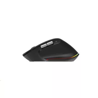 ACER bezdrôtová myš Easy Fit Mouse, ergonomická, 4000dpi, 6 tlačidiel, RGB, 10m dosah, USB-C, BT, Black