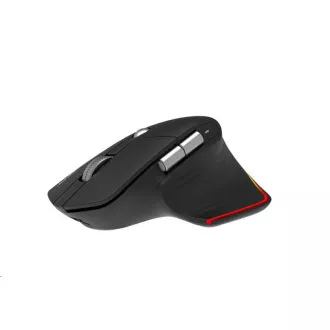 ACER bezdrôtová myš Easy Fit Mouse, ergonomická, 4000dpi, 6 tlačidiel, RGB, 10m dosah, USB-C, BT, Black