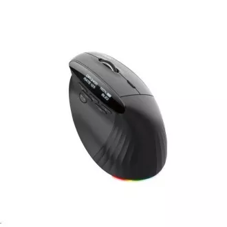 ACER bezdrôtová myš Smart Fit Vertical Mouse, 8000 dpi, 10 tlačidiel, RGB, 10m dosah, BT, USB, výdrž 120h, Black