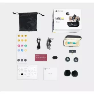 Hollyland Lark M2 Lightning - Wireless Lavalier Microphone with Lightning Plug (Duo, Shine Charcoal) Hollyland Lark M2 Lightning - Wireless Lavalier Microphone with Lightning Plug (Duo, Shine Charcoal)