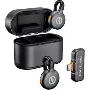 Hollyland LARK M2S Duo Wireless Lavalier Microphone s USB-C Plug (Duo, Space Gray)