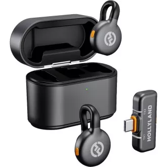 Hollyland LARK M2S Duo Wireless Lavalier Microphone s USB-C Plug (Duo, Space Gray) Hollyland LARK M2S Duo Wireless Lavalier Microphone s USB-C Plug (Duo, Space Gray)