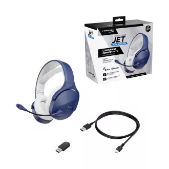 HyperX Cloud Jet Dual Wireless Gaming Headset, modrá