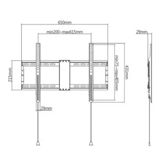 GEMBIRD Držiak TV WM-80F-01, 37"-80" (70kg), pevný GEMBIRD Držiak TV WM-80F-01, 37"-80" (70kg), pevný