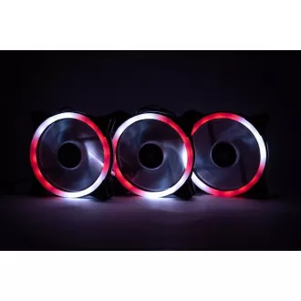 1stCOOL KIT AURA EVO CRYSTAL ARGB 3x Crystal White ventilátor + ARGB Nano radič