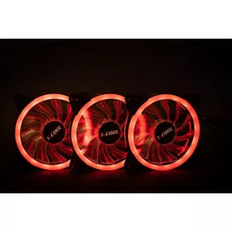 1stCOOL KIT AURA EVO CRYSTAL ARGB 3x Crystal White ventilátor + ARGB Nano radič