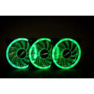 1stCOOL KIT AURA EVO CRYSTAL ARGB 3x Crystal White ventilátor + ARGB Nano radič