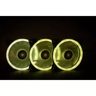 1stCOOL KIT AURA EVO CRYSTAL ARGB 3x Crystal White ventilátor + ARGB Nano radič
