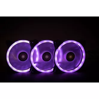 1stCOOL KIT AURA EVO CRYSTAL ARGB 3x Crystal White ventilátor + ARGB Nano radič