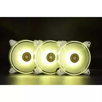 1stCOOL KIT AURA EVO CRYSTAL ARGB 3x Crystal White ventilátor + ARGB Nano radič