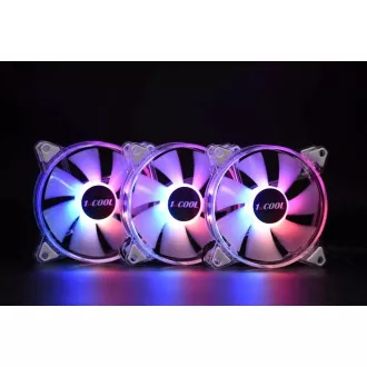 1stCOOL KIT AURA EVO CRYSTAL ARGB 3x Crystal White ventilátor + ARGB Nano radič