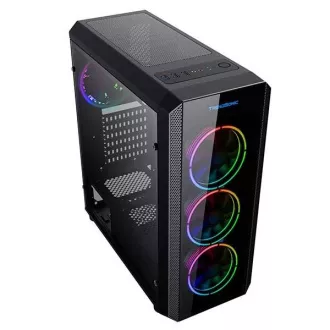 VeinX case Mars MAR01A Mid Tower, bez zdroja, 3xUSB, priehľadná bočnica, 4xARGB Fan 120mm, čierna
