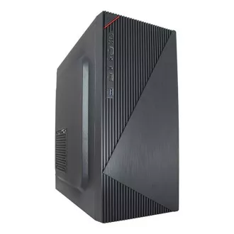 VeinX case Crown CR18A Mid Tower, bez zdroja, 1x USB3.0, 2x USB2.0, čierna