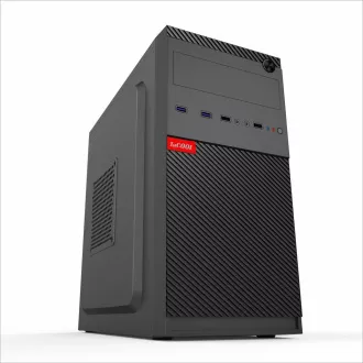 1stCOOL skriňa STEP 5, micro tower, AU, USB 3.0, bez zdroja, čierna