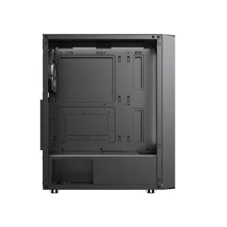 1stCOOL skriňa GAMER 4, Mid tower, AU, USB 3.0, USB-C, 2x120mm, priehľadná bočnica, bez zdroja, čierna