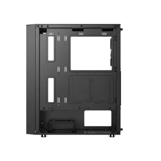 1stCOOL skriňa GAMER 4, Mid tower, AU, USB 3.0, USB-C, 2x120mm, priehľadná bočnica, bez zdroja, čierna