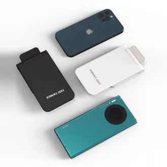 1stCOOL bezdrôtová QI nabíjačka H18, skladací stojan, USB-C, biela