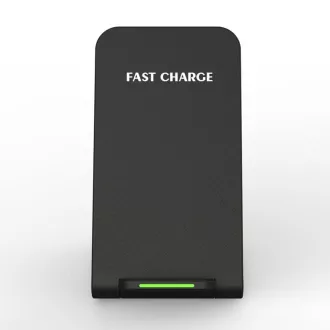 1stCOOL bezdrôtová QI nabíjačka H18, skladací stojan, USB-C, čierna