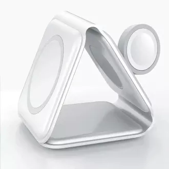1stCOOL bezdrôtová prenosná QI nabíjačka 3v1, MagSafe, USB-C, čierna