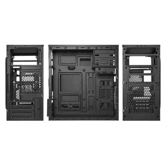 VeinX case Chant CH25 Micro Tower, bez zdroja, 1x USB-C, 2x USB3.0, 1x USB2.0, čierna