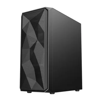 VeinX case ME19A Mid Tower, bez zdroja, 1x USB3.0, 1x USB2.0, 4x 120mm ARGB Fan, 1x ARGB Controller, čierna