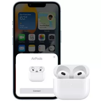 APPLE AirPods 3. generácie s Lightning nabíjacím puzdrom APPLE AirPods 3. generácie s Lightning nabíjacím puzdrom