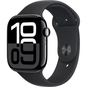 Apple Watch Series 10 GPS 42mm Jet Black Aluminium Case with Black Sport Band - S/M Apple Watch Series 10 GPS 42mm Jet Black Aluminium Case with Black Sport Band - S/M