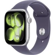Apple Watch Series 11 GPS 42mm Silver Aluminium Case with Purple Fog Šport Band - S/M
