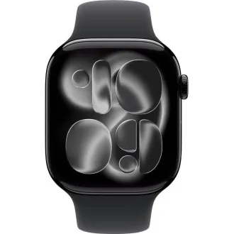 Apple Watch Series 11 GPS 46mm Jet Black Aluminium Case with Black Sport Band - S/M Apple Watch Series 11 GPS 46mm Jet Black Aluminium Case with Black Sport Band - S/M