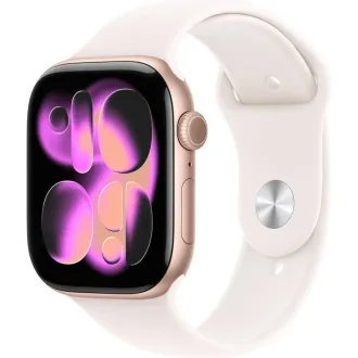 Apple Watch Series 11 GPS 46mm Rose Gold Aluminium Case with Light Blush Šport Band - S/M Apple Watch Series 11 GPS 46mm Rose Gold Aluminium Case with Light Blush Šport Band - S/M