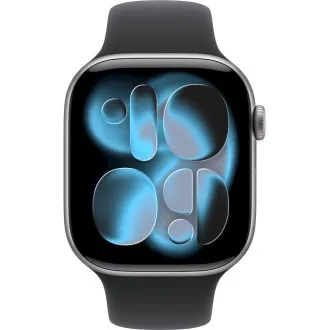 Apple Watch Series 11 GPS + Cellular 46mm Space Grey Aluminium Case with Black Sport Band - M/L Apple Watch Series 11 GPS + Cellular 46mm Space Grey Aluminium Case with Black Sport Band - M/L
