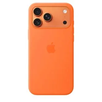 Apple iPhone 17 Pre Max Silicone Case with MagSafe – Orange