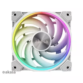 AKASA ventilátor SOHO AR, 12cm ARGB PWM fan, 120x120x25mm, biela
