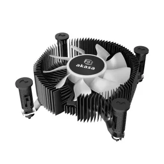 AKASA chladič CPU Socket Intel LGA1700, LGA1851, aRGB, Mini-ITX, nízky chladič