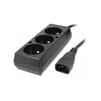 Predlžovací prívod 3x230V pre UPS (IEC320-C14), 30cm