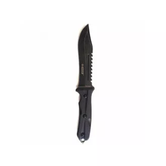 Taktický poľovný nôž Kandar, čierny, 30 cm