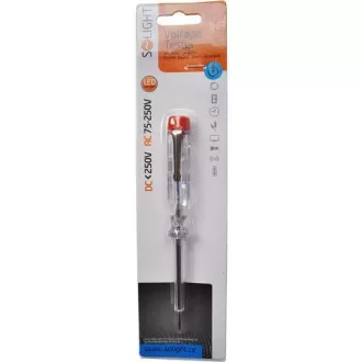 Solight skúšačka 201, priemer 3mm x 140mm, AC napätie kontaktne: 70 - 250V