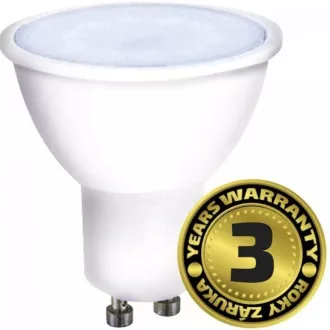 Solight LED žiarovka, bodová, 7W, GU10, 6000K, 595lm, biela