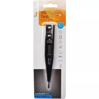 Solight skúšačka, LCD, C napätie: 12 - 230V
