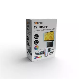 Solight LED RGB pásik pre TV, 2x 50cm, USB, vypínač, diaľkový ovládač Solight LED RGB pásik pre TV, 2x 50cm, USB, vypínač, diaľkový ovládač
